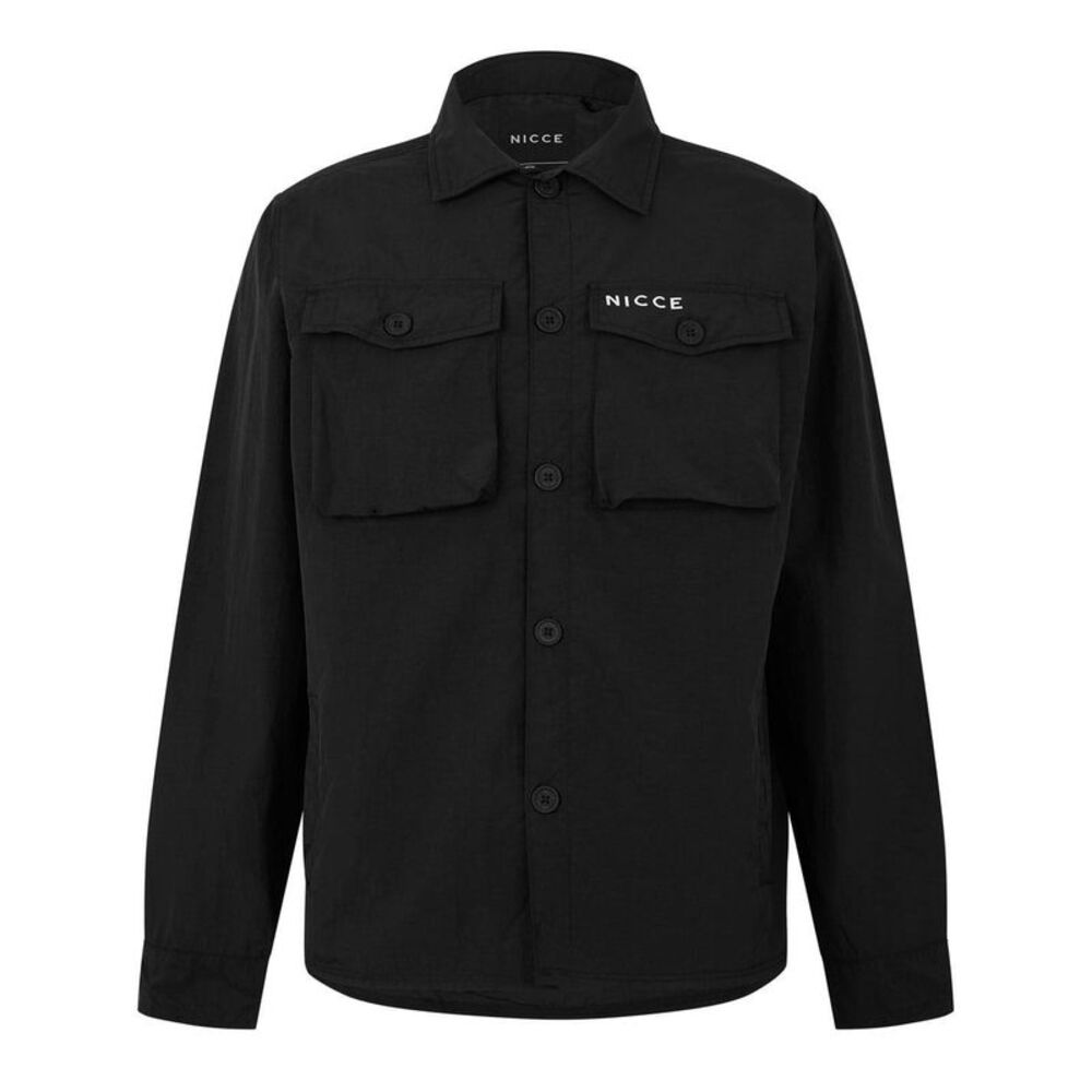 Nicce Mens Fletch Overshirt / Black